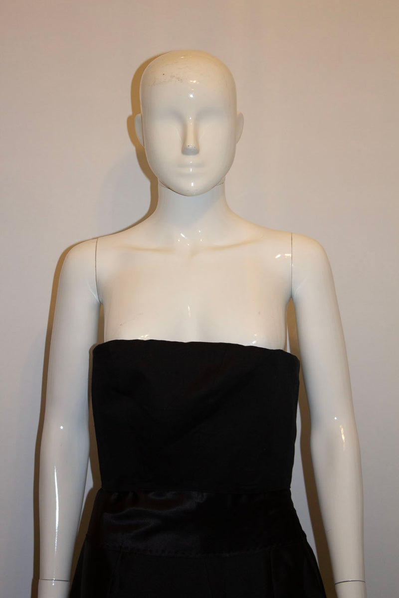 white christmas dresses Vintage Amanda Wakeley Black Silk Cocktail Dress – modesandmore