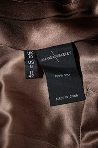 Vintage Amanda Wakeley Black Silk Jacket
