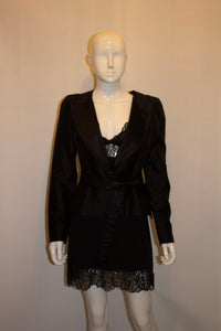 Vintage Amanda Wakeley Black Silk Jacket