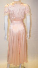 Load image into Gallery viewer, A Vintage 1940s Pink Silk Satin Lingerie Jumpsuit
