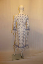 Load image into Gallery viewer, Vintage Laura Lee Blue and White Gown