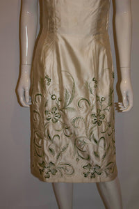 Vintage Lady Court of London Cocktail Dress with Wonderful Embellishment
