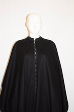 Load image into Gallery viewer, Vintage Yves Saint Laurent Rive Gauche Black Wool Cape