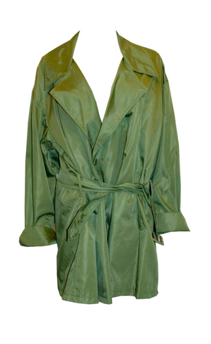 Prada Grass Green Evening Coat