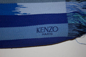 Vintage Kenzo Obi Style Belt in Shades of Blue.