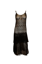 Load image into Gallery viewer, Vintage Black Lace Evening Dress