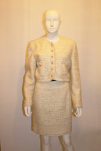 Load image into Gallery viewer, Vintage Chanel Style Ivory Suit