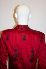 Load image into Gallery viewer, Vintage Monsoon Silk Jacket with wonderful embroidery
