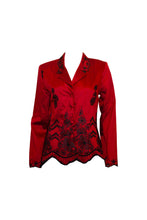 Load image into Gallery viewer, Vintage Monsoon Silk Jacket with wonderful embroidery