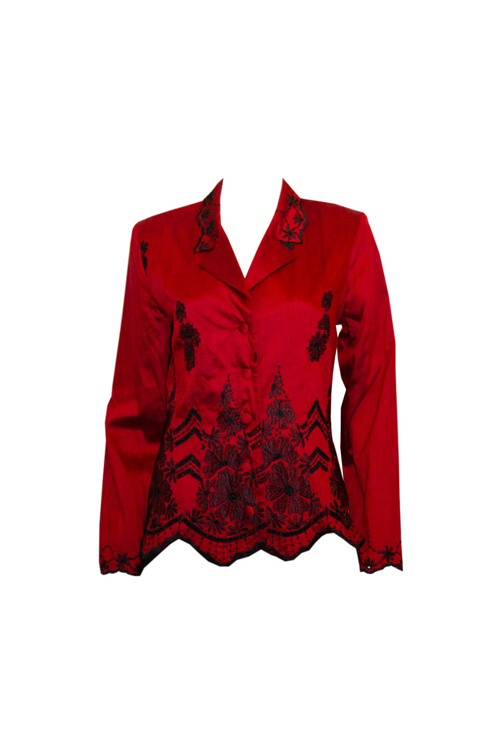 Vintage Monsoon Silk Jacket with wonderful embroidery