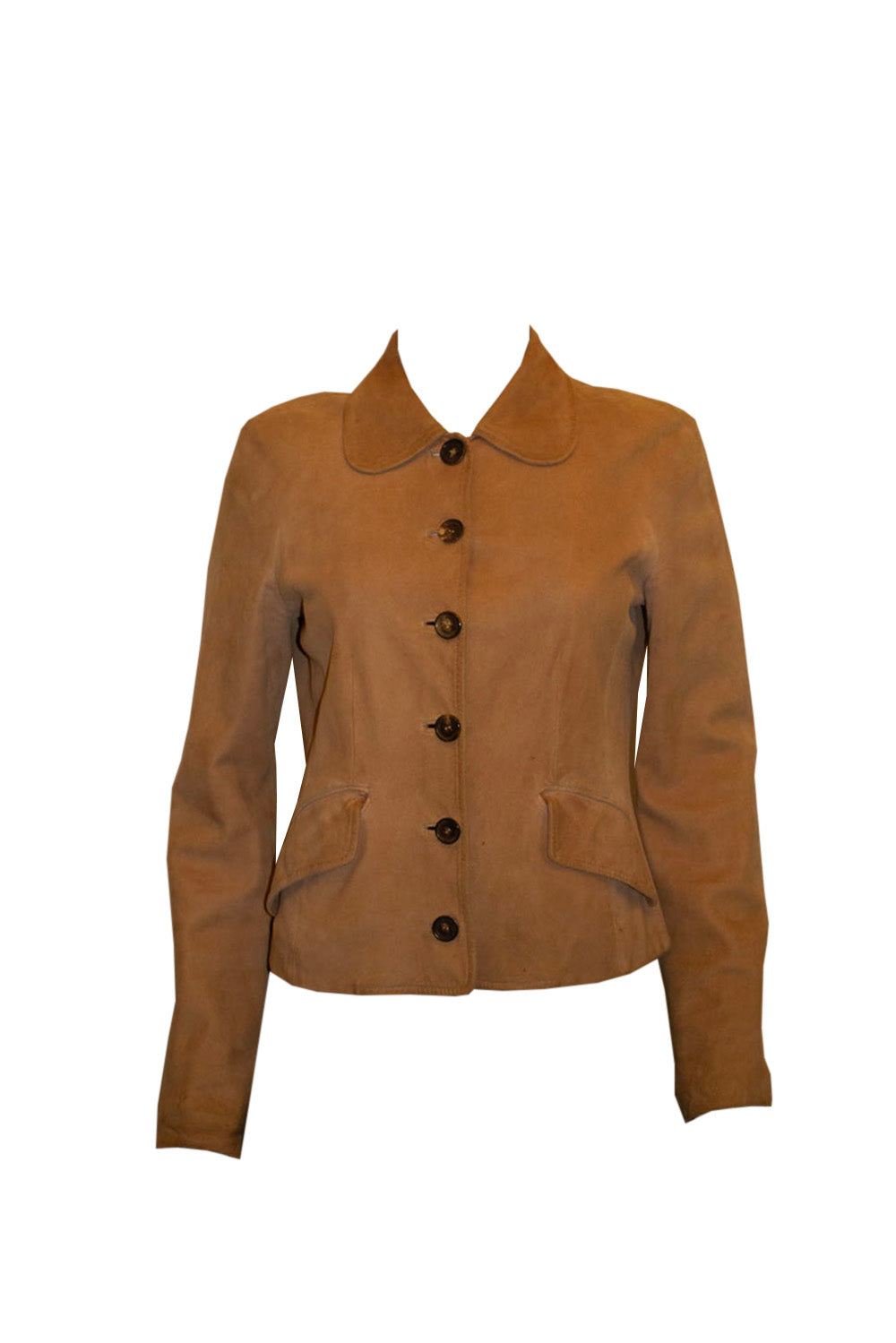 ジャケット CELINE | PURE COLLAR JACKET IN PATINA FINISH SUEDE 2V19T697X-19LE_1_SS24_P1_W.jpg