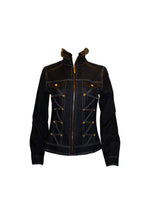 Load image into Gallery viewer, Cavalli Denim Jacket with faux fur trim