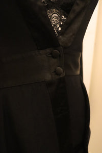 Vintage Black Ossie Clark Moss Crepe Jacket