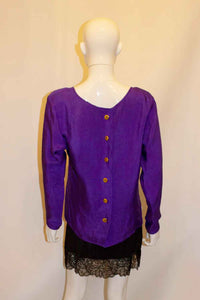 Vintage Yves Saint Laurent , Rive Gauche  Silk Blouse