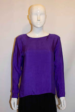 Load image into Gallery viewer, Vintage Yves Saint Laurent , Rive Gauche  Silk Blouse