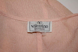 Vintage Valentino Pink Silk Blouse