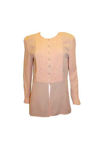 Vintage Valentino Pink Silk Blouse