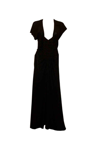 Vintage Yves Saint Laurent Black Jersey Gown