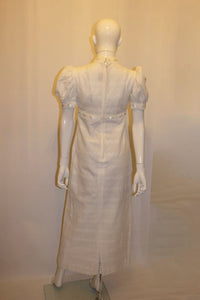 Vintage California White Cotton Gown