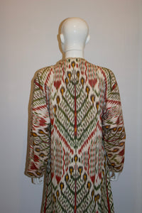 Vintage Ikat Coat , reveresible