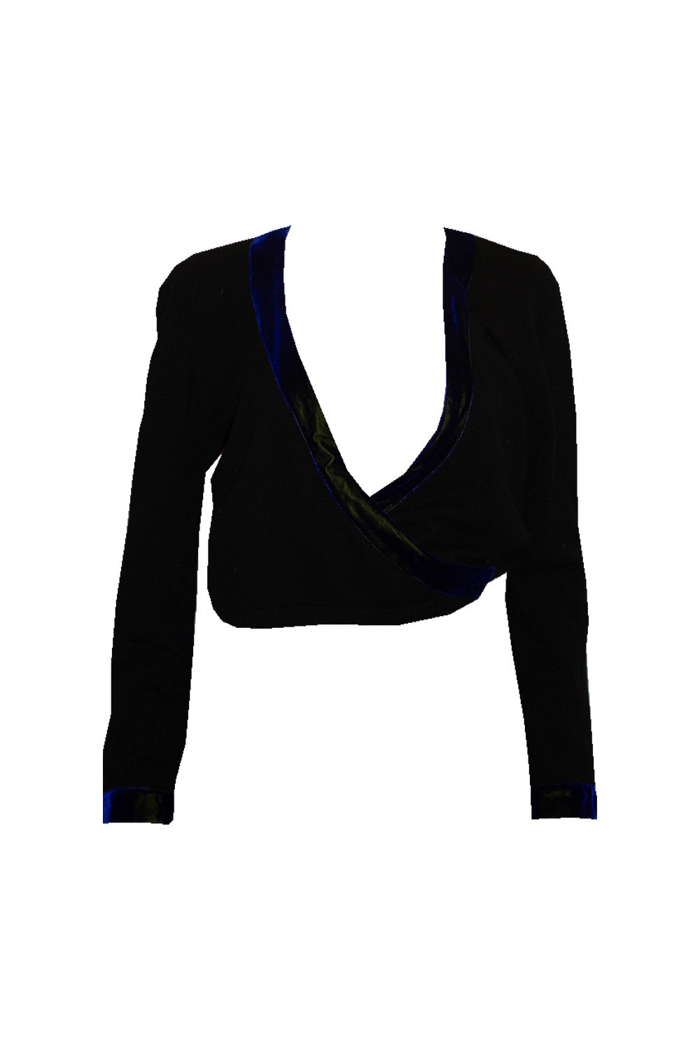 Vintage Anna Molinari for Blumarine Cardigan with Velvet Trim