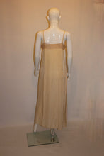 Load image into Gallery viewer, Vintage Pale Coffee Colour Silk Slip with Lace Detail.