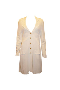 Vintage White Celine Coat Dress