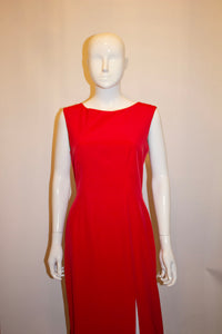 Vintage Red Guy Laroche Evening Gown