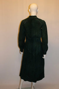 Vintage Jean Muir  Mainline Suede Dress