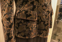 Load image into Gallery viewer, Vintage Caroline Charles Printed Velvet Jacket