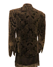 Load image into Gallery viewer, Vintage Caroline Charles Printed Velvet Jacket