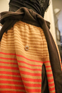 Vintage Ferragamo Stripe Skirt