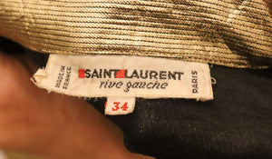 Vintage Yves Saint Laurent Rive Gauche Gold Shaket