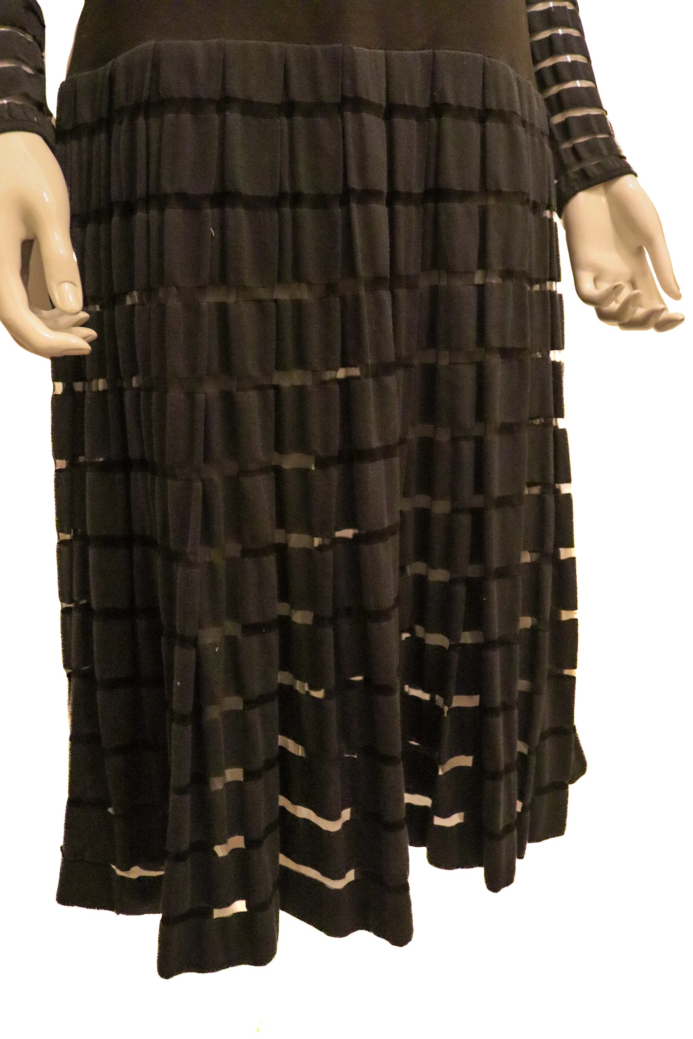 Yves Saint Laurent Black jersey Dress modesandmore Yves Saint Laurent Black jersey Dress modesandmore
