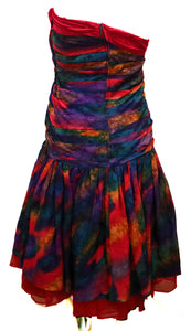 Kamal Haut Couture Multi Colour Silk Dress