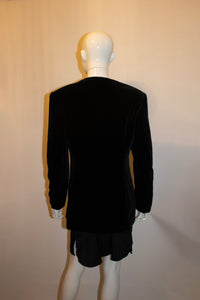 Vintage Bruce Oldfield Black Velvet Jacket