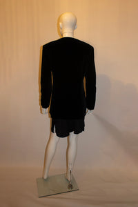 Vintage Bruce Oldfield Black Velvet Jacket