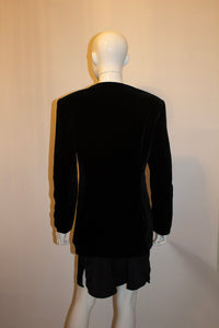 Vintage Bruce Oldfield Black Velvet Jacket