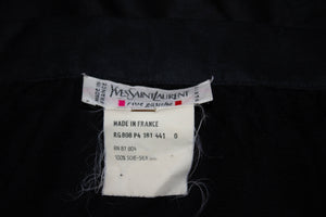 Vintage Yves Saint Laurent Rive Gauche Silk Wrap Over Skirt