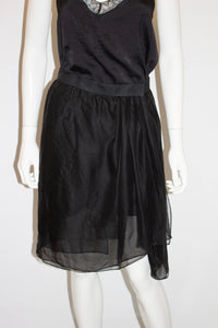 Vintage Yves Saint Laurent Rive Gauche Silk Wrap Over Skirt