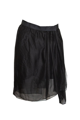 Vintage Yves Saint Laurent Rive Gauche Silk Wrap Over Skirt