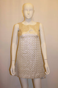 Chic Vintage Silver Cocktail Dress