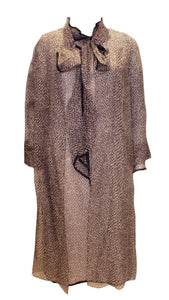 Vintage La Chasse Silk Chiffon Dress and Coat