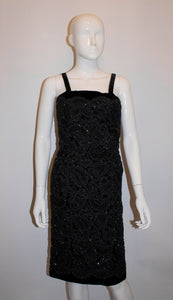 Vintage Black Worth Cocktail Dress