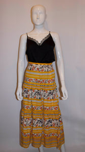 Vintage Summer Tiered Skirt