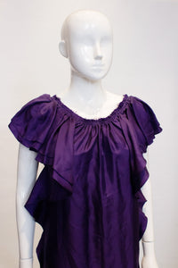 A Lanvin 2008 Purple Silk evening Dress