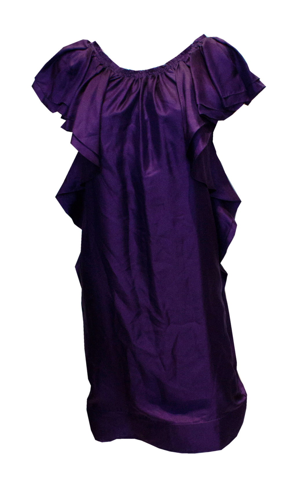 A Lanvin 2008 Purple Silk evening Dress