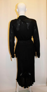 Vintage Janice Wainright Black Dress