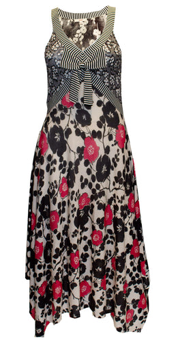 A fun print clash Kenzo Silk Knit Summer Dress