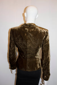 Vintage Myrene de Premonville Velvet Jacket